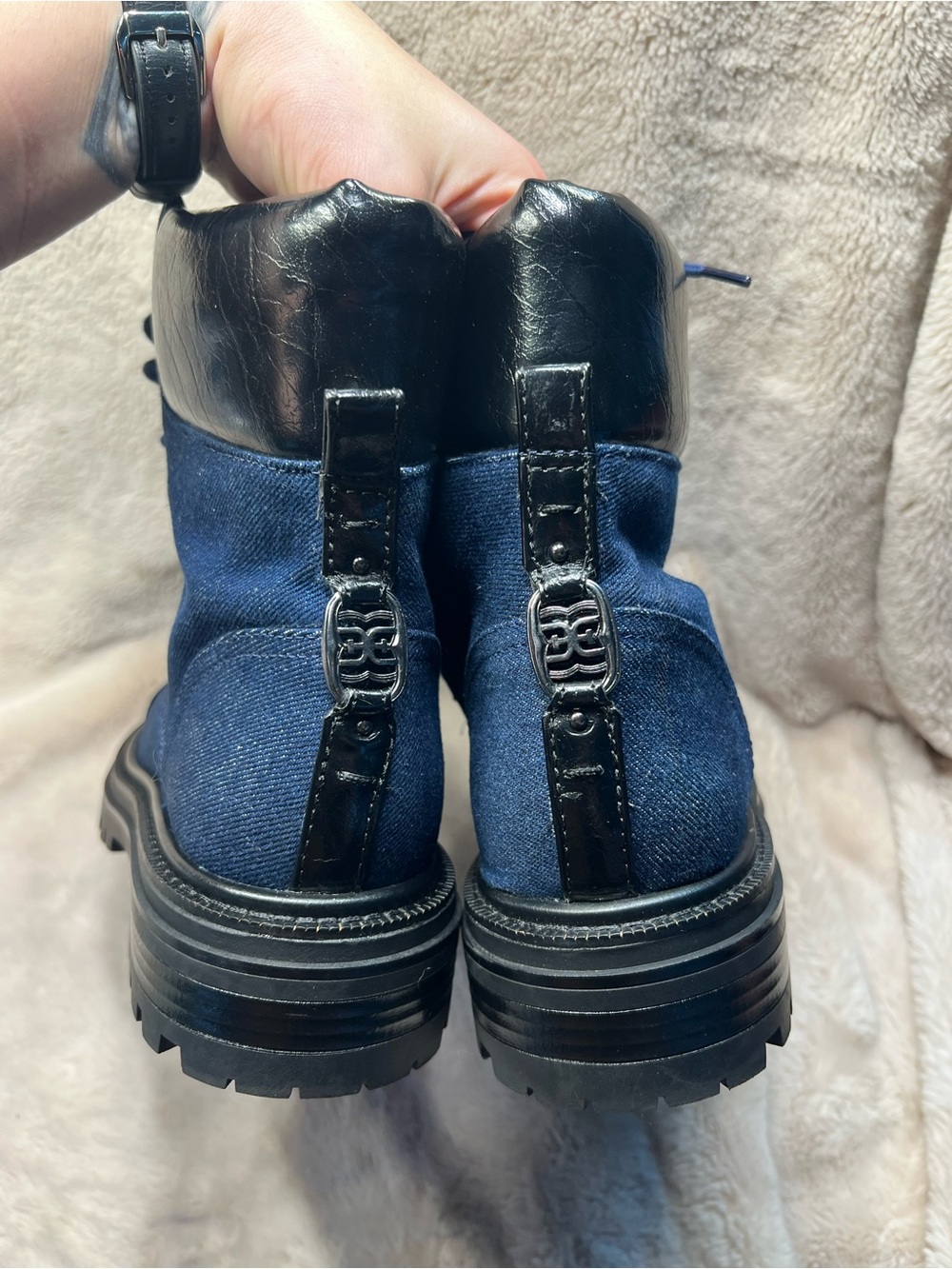 Sam Edelman Women's Aleia Combat Boots Size 8 - Picture 7 of 8